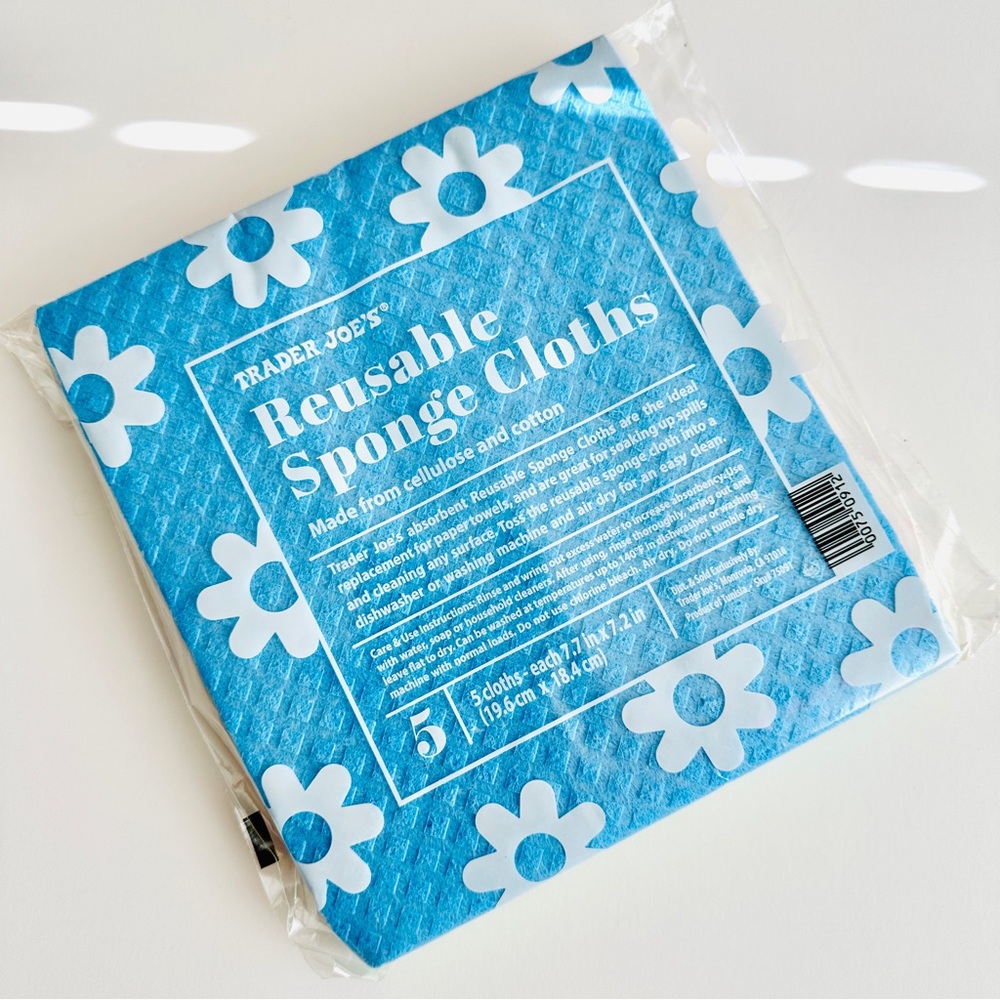 💥5/$15 NWT 5 Trader Joe’s Reusable Sponge Cloths